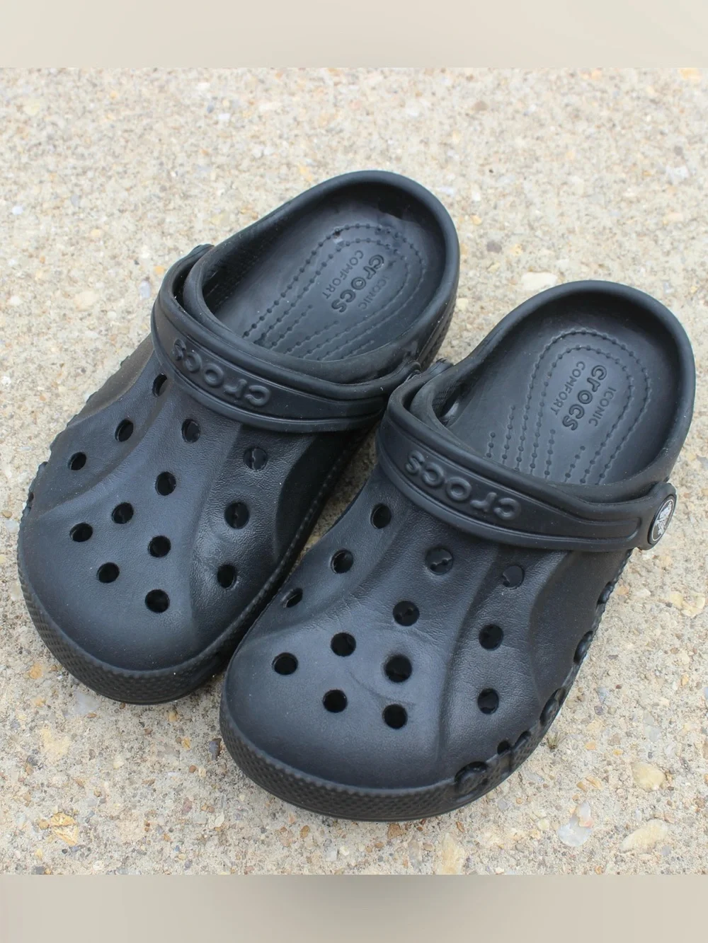 Crocs Kids' Black Baya Clogs Sz C 12